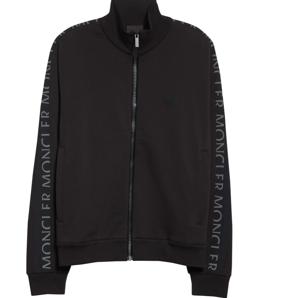 Moncler Black Full-Zip Sweater